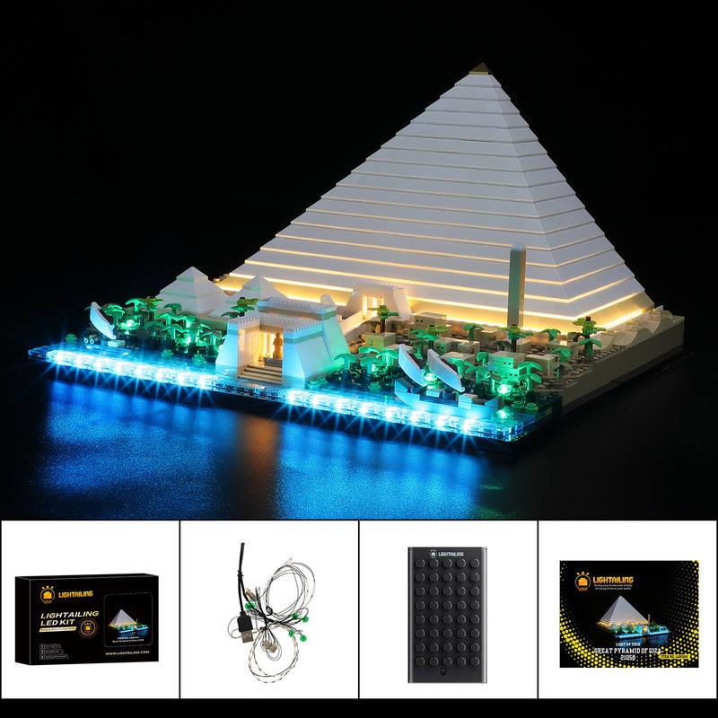 Lightailing light kit for Lego Great Pyramid of Giza 21058