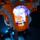 lego guardians ship opening cockpit light