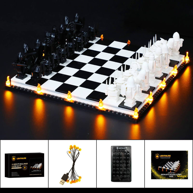 hogwarts wizard chess lego lighting kit