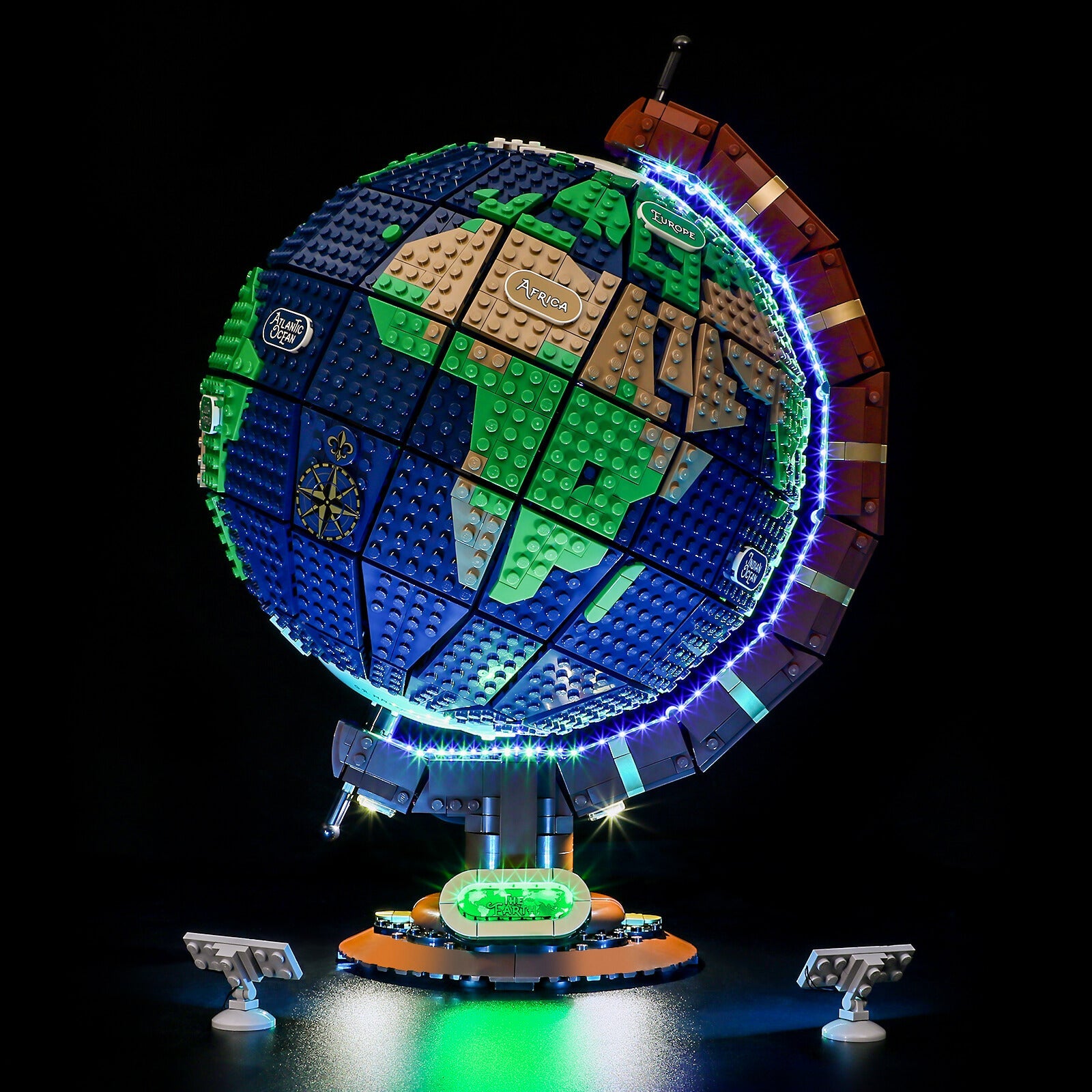 lego ideas 21332 earth globe light kit