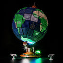 light up lego ideas 21332 earth globe