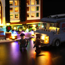 lego bandits’ modular van with led lights