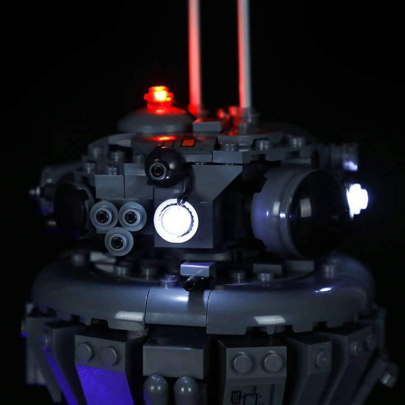 light uo lego 75306 imperial probe droid