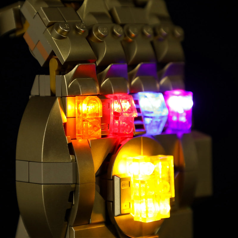 lego infinity saga set with light