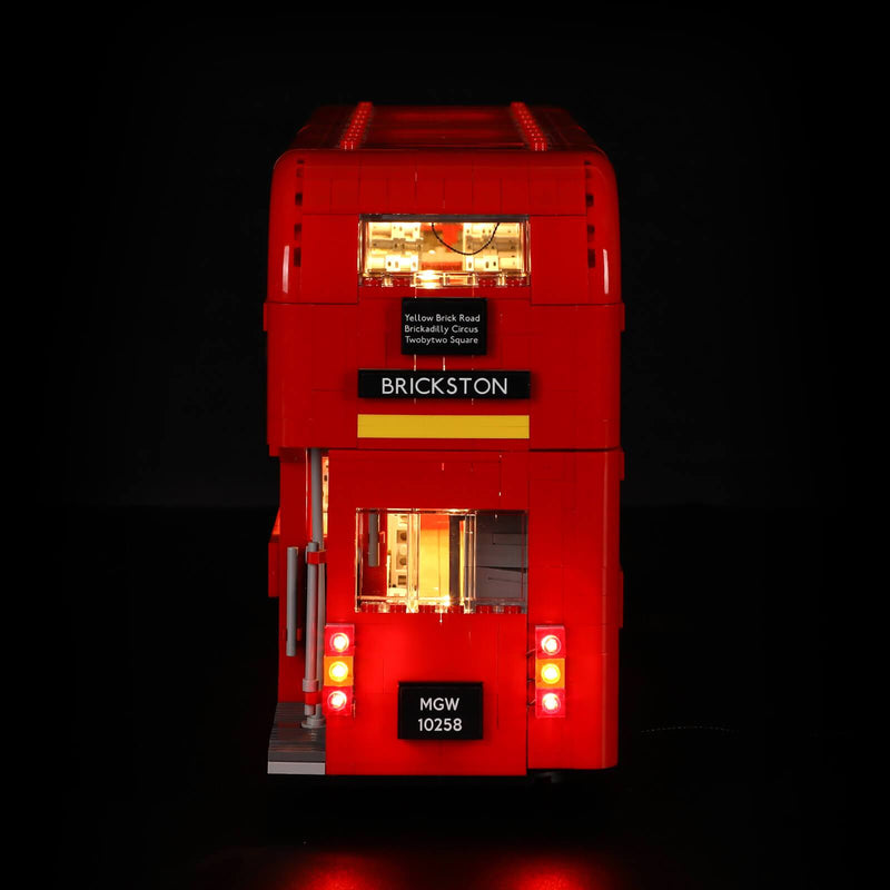 lego creator expert london bus 10258 with warm lights