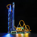 add led lights to Lego Icons Loop Coaster 10303