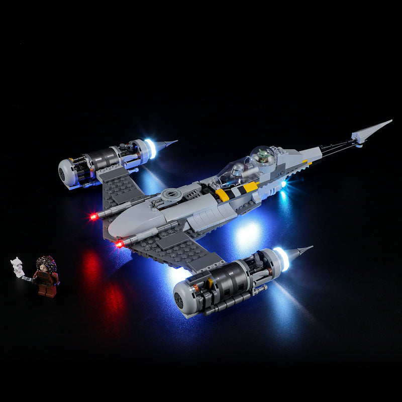 light up The Mandalorian's N-1 Starfighter 75325