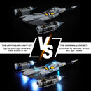 Mandalorian's N-1 Starfighter 75325 Lego night mode