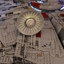 lego millennium falcon sensor dishes with yellow lights