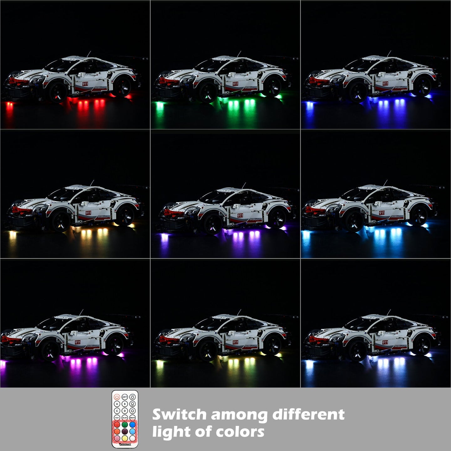 remote control lighting of Porsche 911 RSR 42096