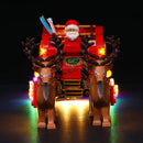 lego sleigh with reindeer figures