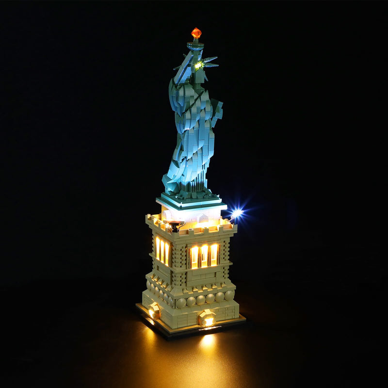 Statue of Liberty with led lights