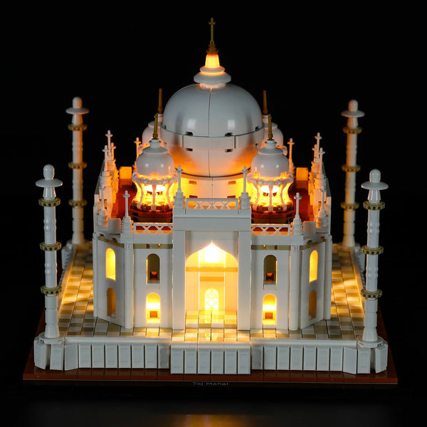 put lights in lego architecture taj mahal