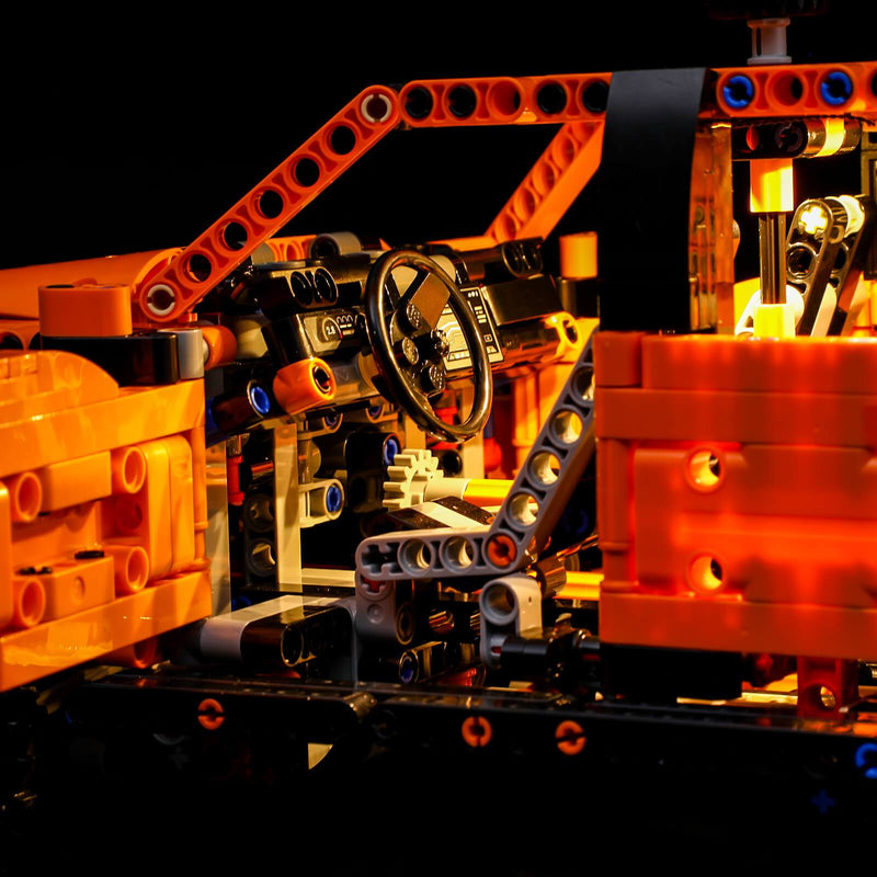 add warm lights to the lego technic ford raptor cabin