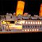 put led yellow lights in the Titanic lego set