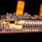 put led yellow lights in the Titanic lego set