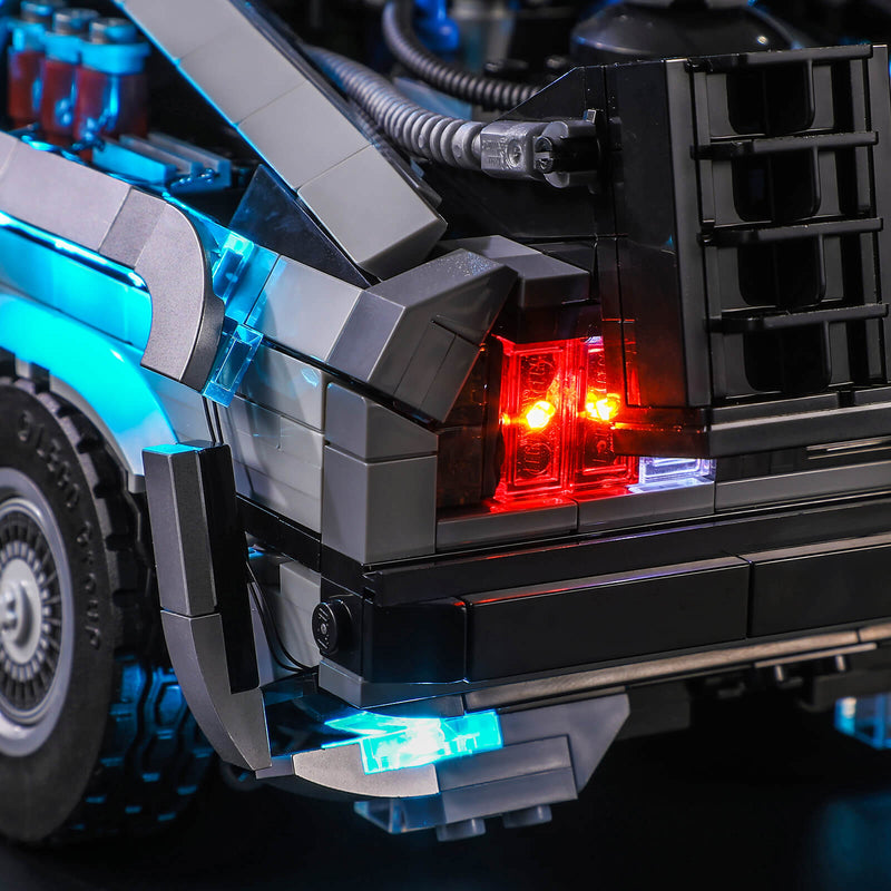 tail lights of lego Back to the Future Time Machine 10300