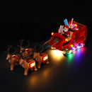 add led lights to santa's sleigh lego set
