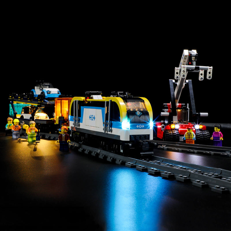 light up lego Freight Train 60336