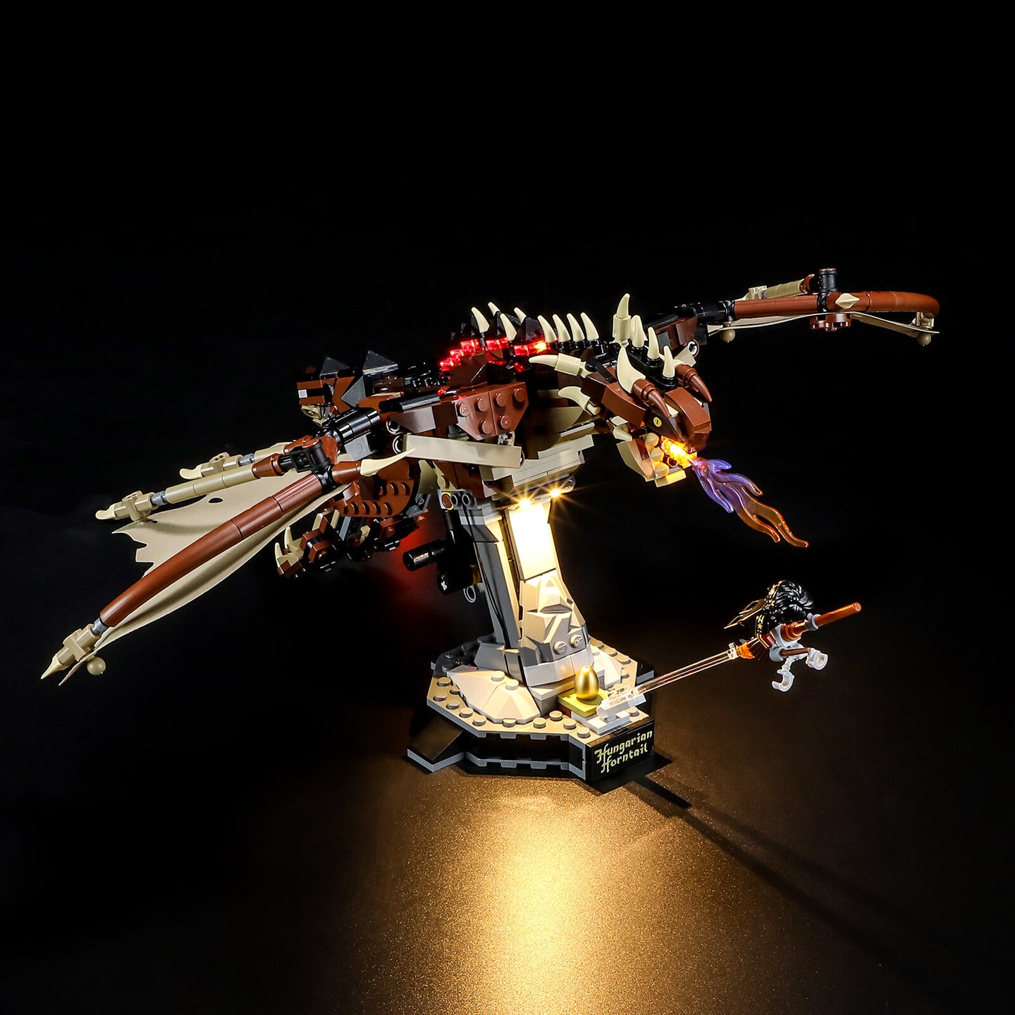 add lights to Lego Hungarian Horntail Dragon 76406
