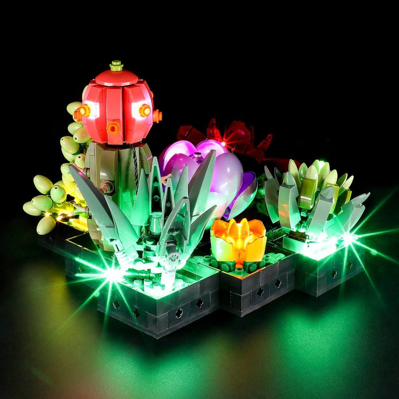 light up Lego 10309 Succulents