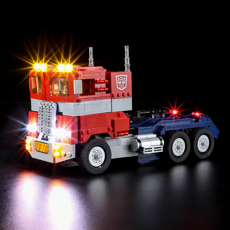 add led lights to lego Optimus Prime 10302 truck mode