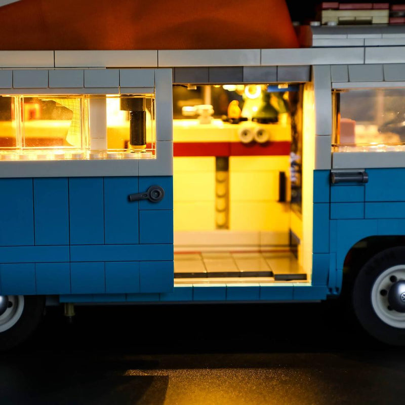 light up lego volkswagen t2 camper van