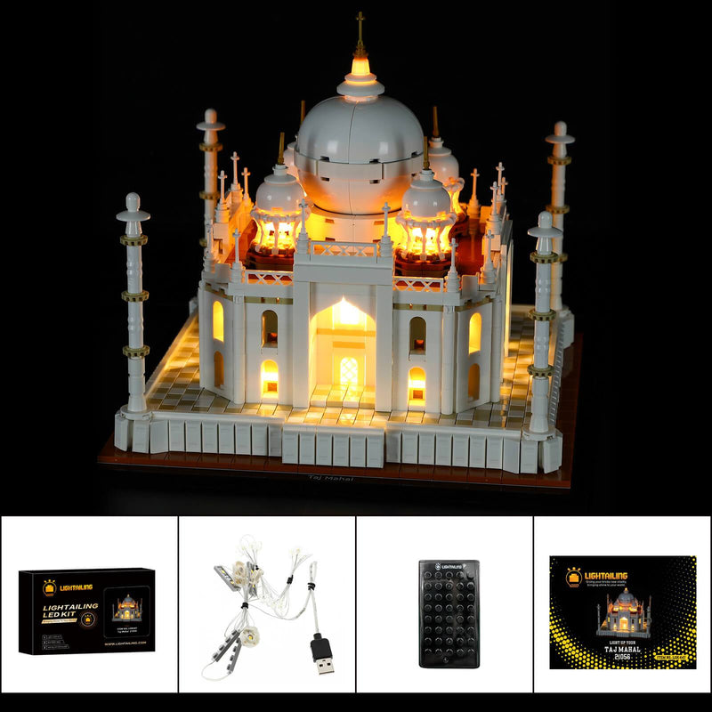 light up lego taj mahal architecture