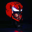 carnage lego head moc model