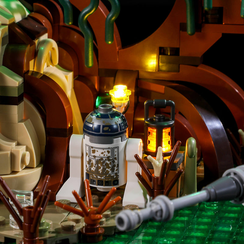 Lego Dagobah Jedi Training Diorama lamp lights