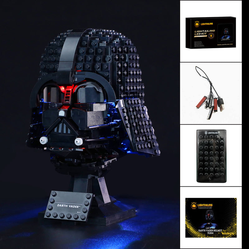 Lightailing light kit for Darth Vader Helmet 75304