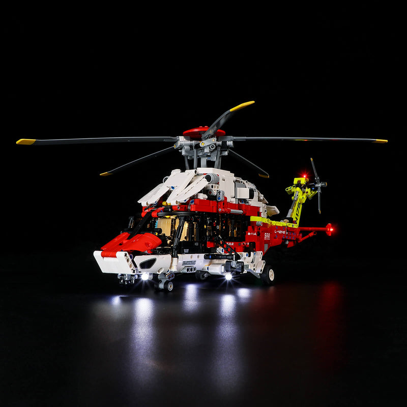 Lego Airbus H175 Rescue Helicopter 42145 with lights