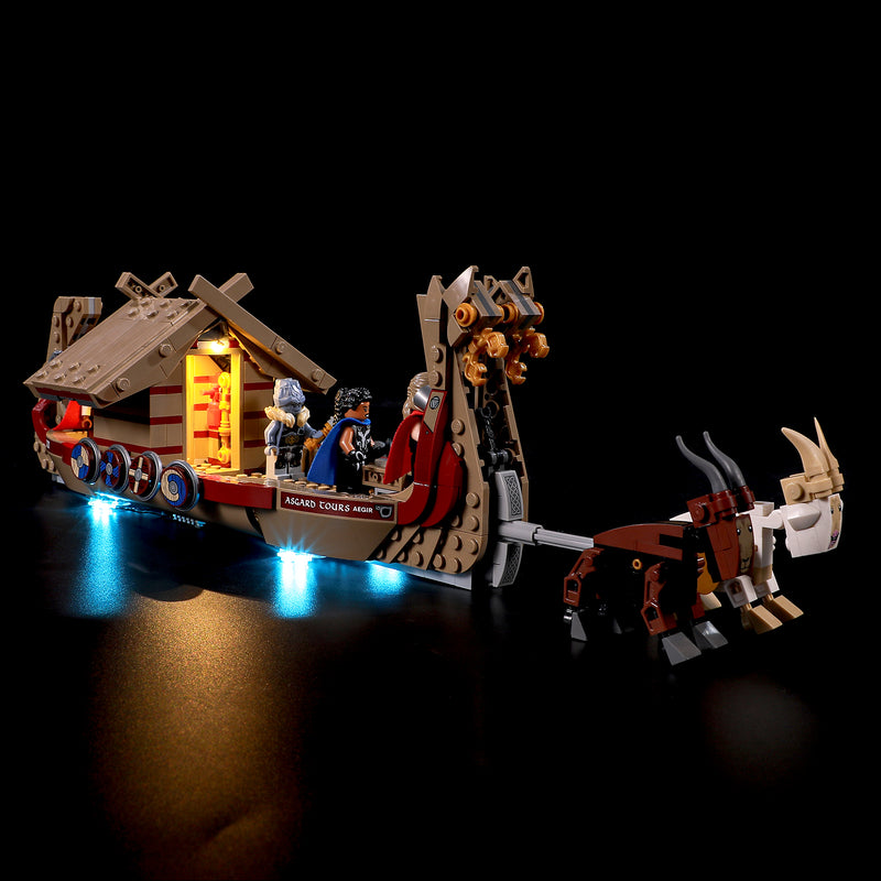 add led lights to Lego 76208 The Goat Boat Set