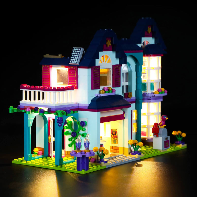 lighting andreas family house lego leftside