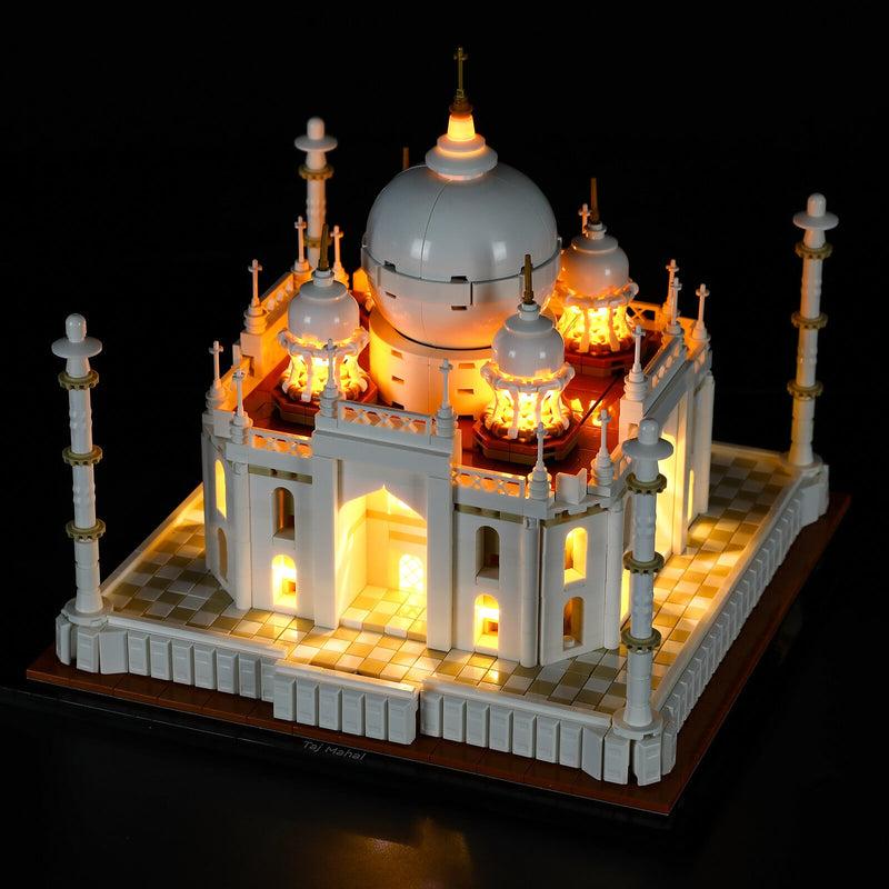 lighting lego taj mahal lego set