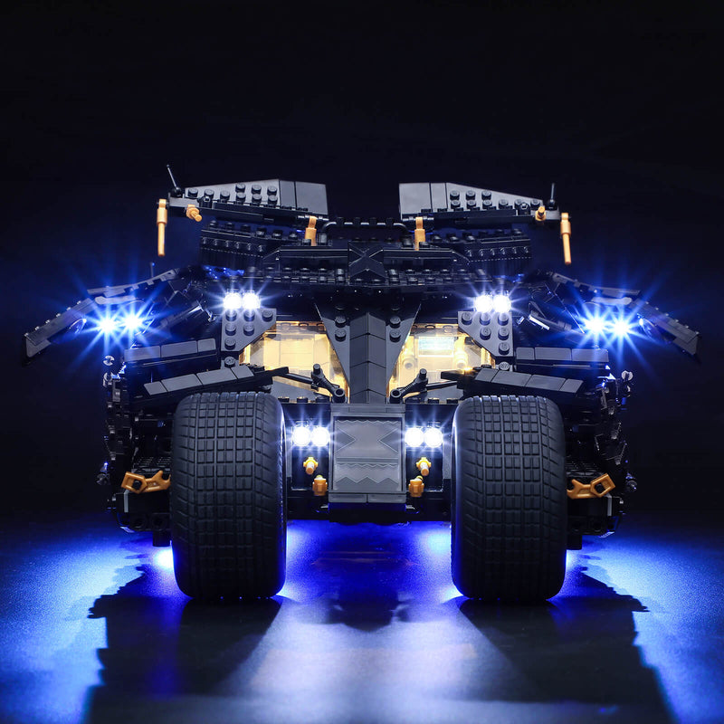 batmobile dark knight lego lighting system 