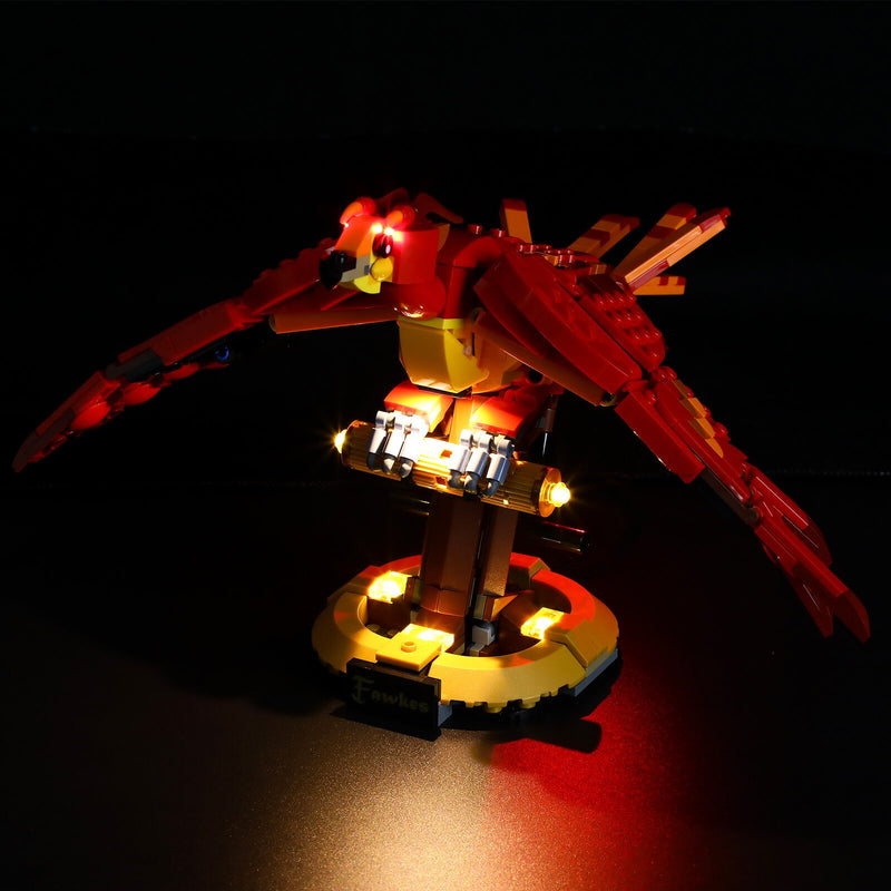 lighting lego harry potter fawkes the phoenix rightside