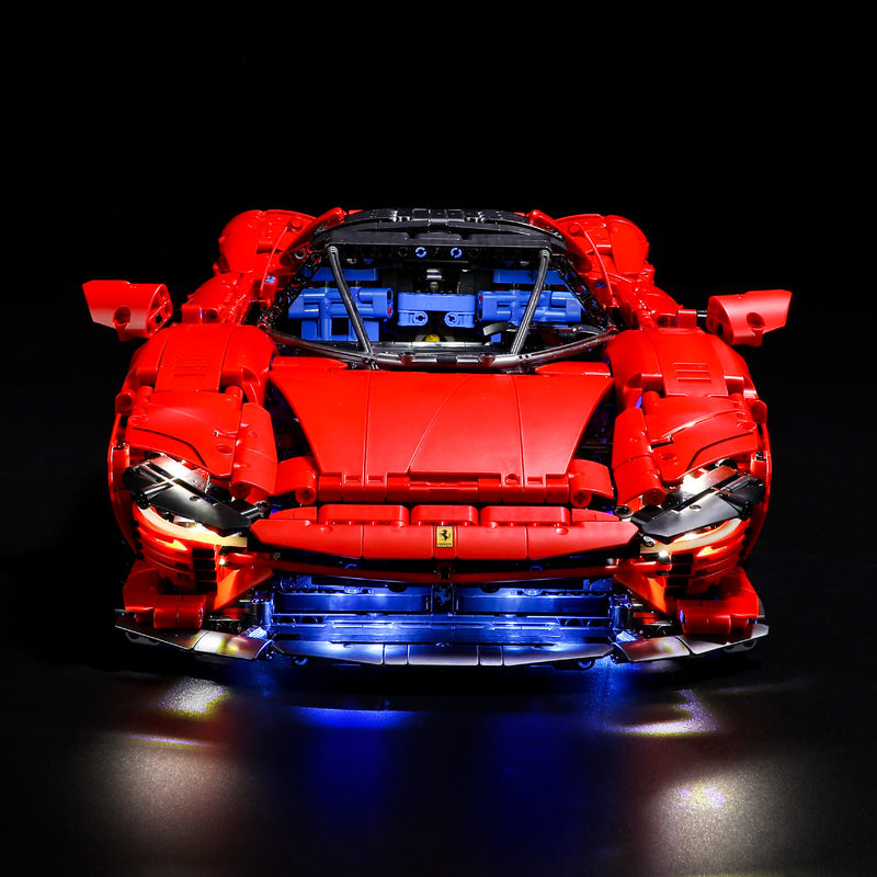 add led lights to Lego Ferrari Daytona SP3 42143