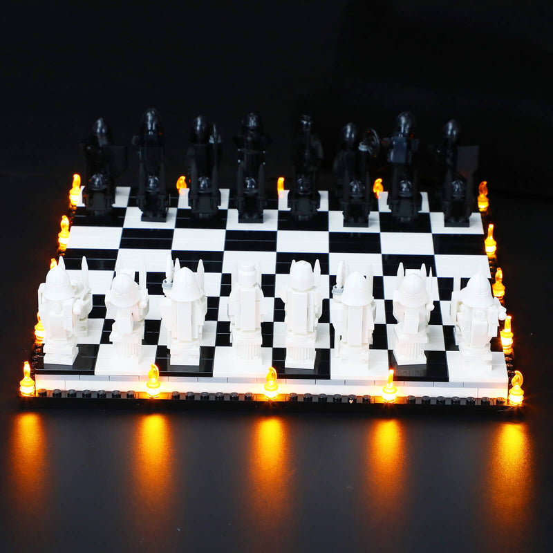 lighting hogwarts wizard chess lego