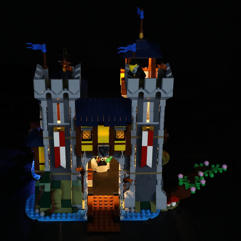 lighting lego medieval castle