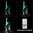 control the lighting brightness of 75255 yoda