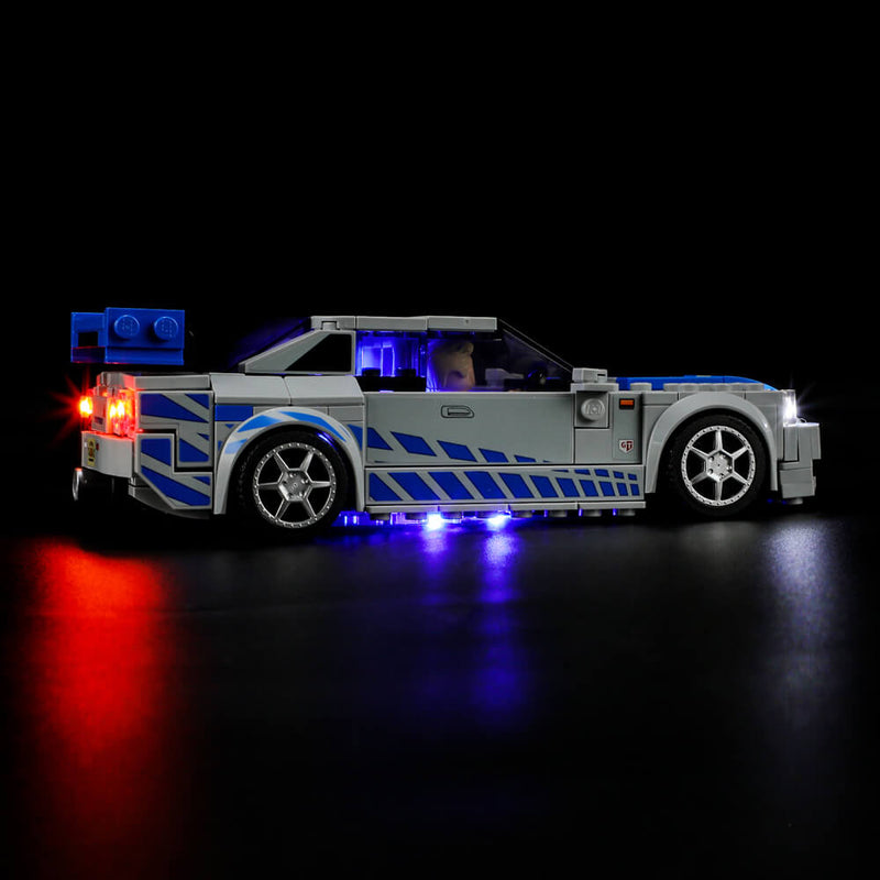 light up Lego 2 Fast 2 Furious Nissan Skyline GT-R (R34)