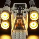 light up lego Luke Skywalker’s X-Wing Fighter 75301