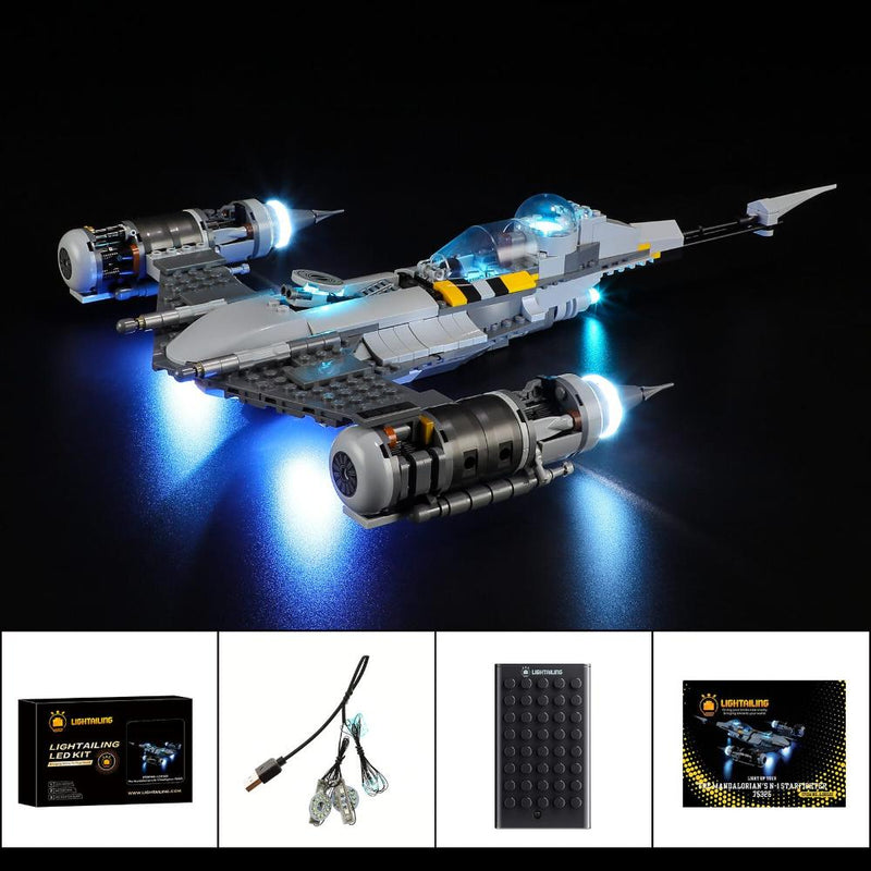 Mandalorian's N-1 Starfighter 75325 light kit from lightailing