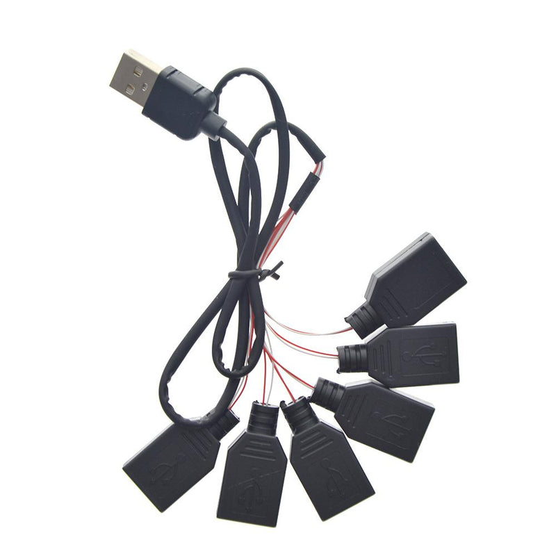 6 in 1 USB Extension Cable for lego castle moc lighting