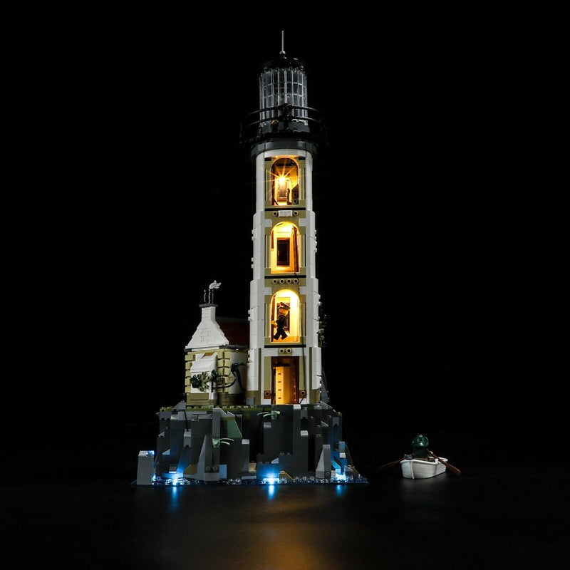 light up Lego Motorized Lighthouse 21335