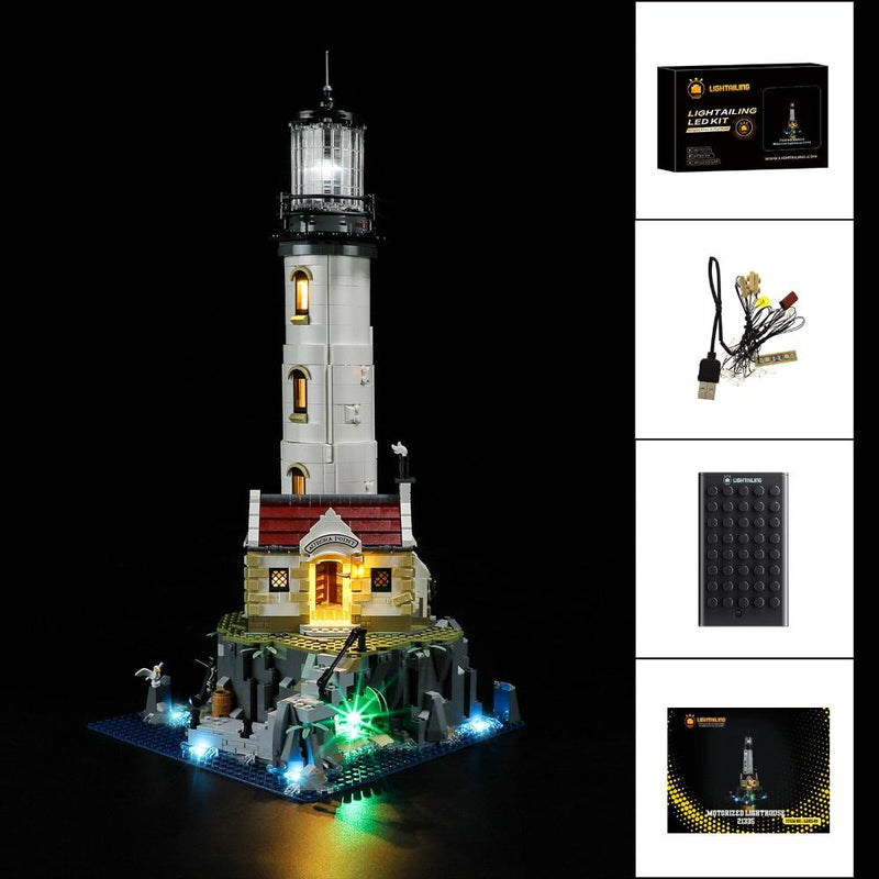 Lego Motorized Lighthouse 21335 light kit from lightailing