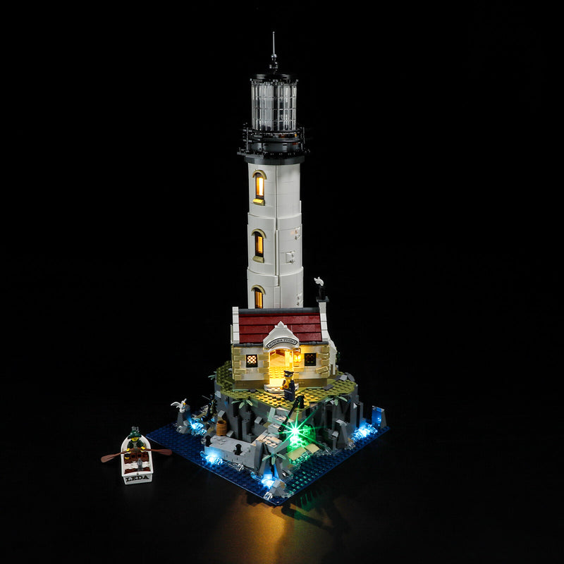 add led lights to Lego Motorized Lighthouse 21335