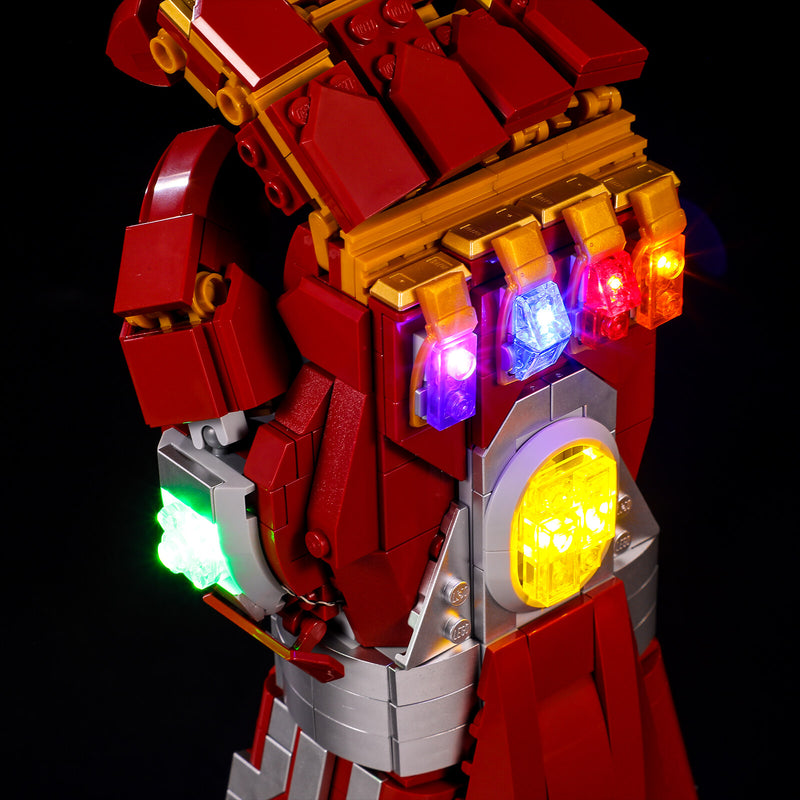 Lego Nano Gauntlet 76223 light kit review