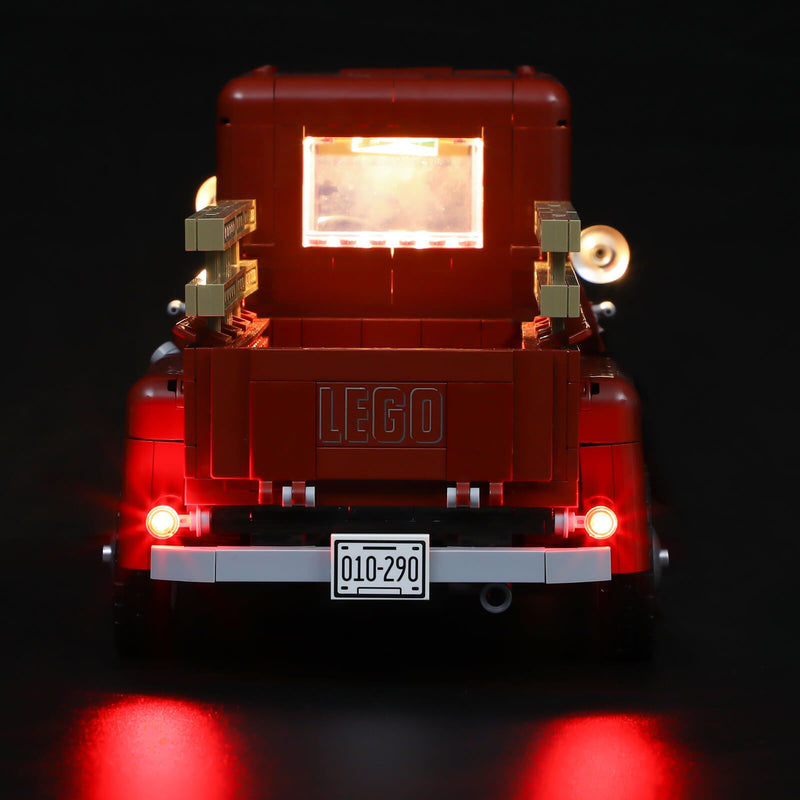 light up lego Pickup Truck 10290 rear lights